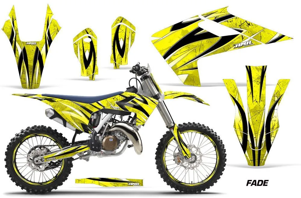 Husqvarna TC 125 Dirt Bike Graphic Kit - 2016-2017 Fade Yellow