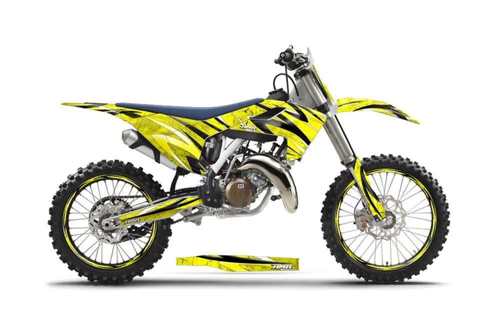 Husqvarna TC 125 Dirt Bike Graphic Kit - 2016-2017 Fade Yellow