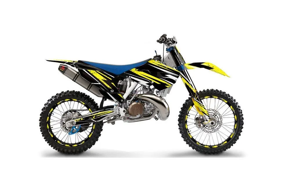 Husqvarna TC / FC 250 Dirt Bike Graphic Kit - 2014-2016 Attack Yellow