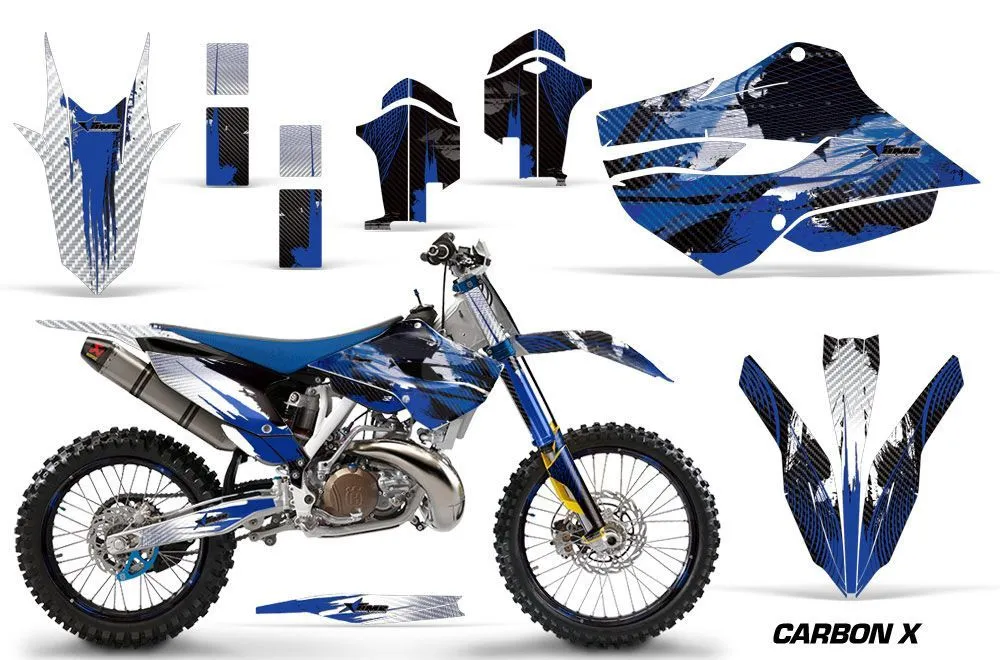 Husqvarna TC / FC 300 Dirt Bike Graphic Kit - 2014-2016 Carbon X Blue