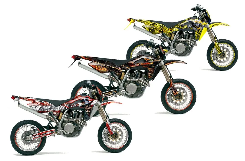 Husqvarna TC / TE 250 Dirt Bike Custom Graphic Kit - 2005-2008