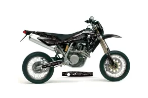 Husqvarna SM / SMR 450 / 530 Dirt Bike Graphic Kit - 2005-2010 Reaper Black