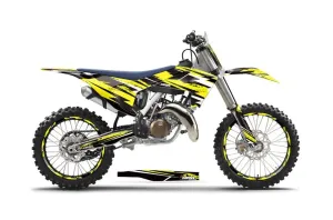 Husqvarna TC 125 Dirt Bike Graphic Kit - 2016-2017 Attack Yellow