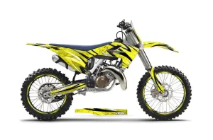 Husqvarna TC 125 Dirt Bike Graphic Kit - 2016-2017 Fade Yellow