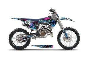 Husqvarna TC 125 Dirt Bike Graphic Kit - 2016-2017 Frenzy Blue