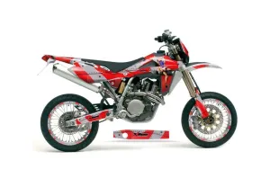 Husqvarna TC / TE 250 Dirt Bike Graphic Kit - 2005-2008 T Bomber Red