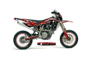 Husqvarna TC / TE 450 Dirt Bike Graphic Kit - 2005-2010 Reaper Red