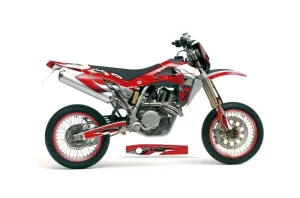 Husqvarna TC / TE 450 Dirt Bike Graphic Kit - 2005-2010 Tribal Flames Red