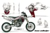 Husqvarna SM / SMR 450 / 530 Dirt Bike Graphic Kit - 2005-2010 Bone Collector White