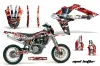 Husqvarna TC / TE 250 Dirt Bike Graphic Kit - 2005-2008 Mad Hatter Red