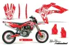 Husqvarna TC / TE 250 Dirt Bike Graphic Kit - 2005-2008 Silver Star - Reloaded Red