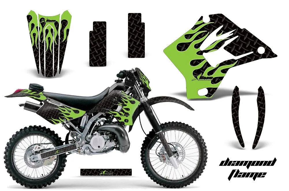 Kawasaki KDX220 Dirt Bike Custom Graphic Kit - 1997-2005