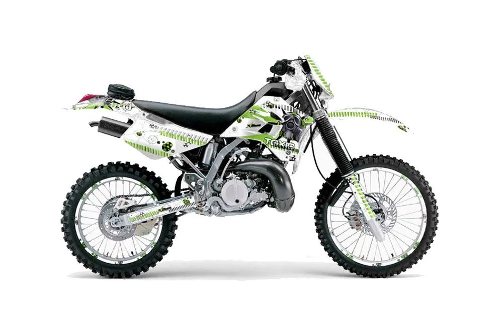 Kawasaki KDX220 Dirt Bike Graphic Kit - 1997-2005 Toxicity Green