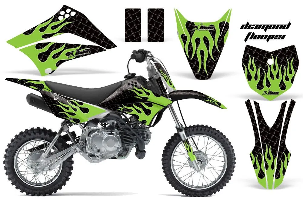 Kawasaki KLX110 Dirt Bike Custom Graphic Kit - 2010-2025