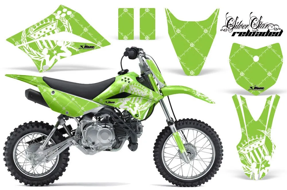 Kawasaki KLX110 Dirt Bike Custom Graphic Kit - 2010-2025