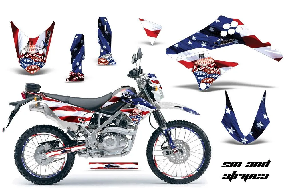 Kawasaki KLX125 D Tracker Dirt Bike Custom Graphic Kit - 2010-2016