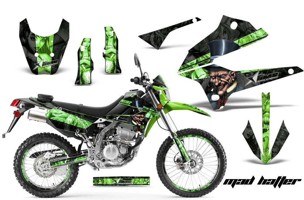 Kawasaki KLX250 Enduro Dirt Bike Custom Graphic Kit - 2008-2018