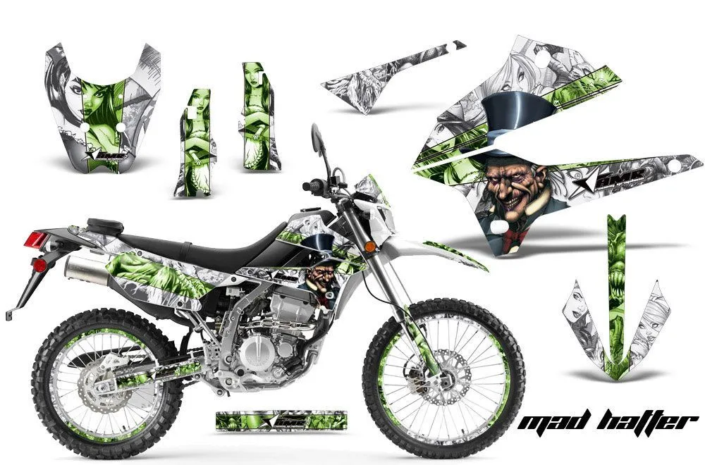 Kawasaki KLX250 Enduro Dirt Bike Custom Graphic Kit - 2008-2018