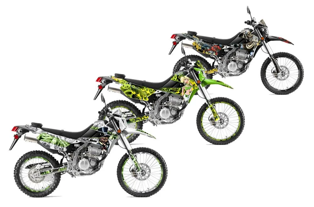 Kawasaki KLX250 Enduro Dirt Bike Custom Graphic Kit - 2008-2018