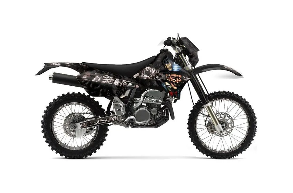 Kawasaki KLX400 Dirt Bike Graphic Kit - 2000-2016 Mad Hatter Black