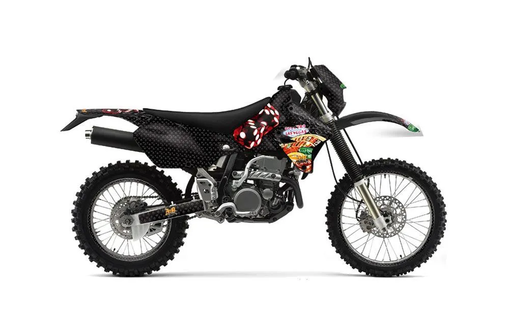 Kawasaki KLX400 Dirt Bike Graphic Kit - 2000-2016 Vegas Baller Black