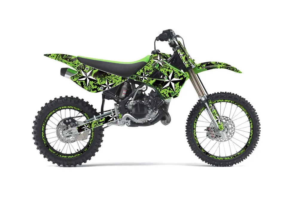 Kawasaki KX100 Dirt Bike Graphic Kit - 2001-2013 NorthStar Green