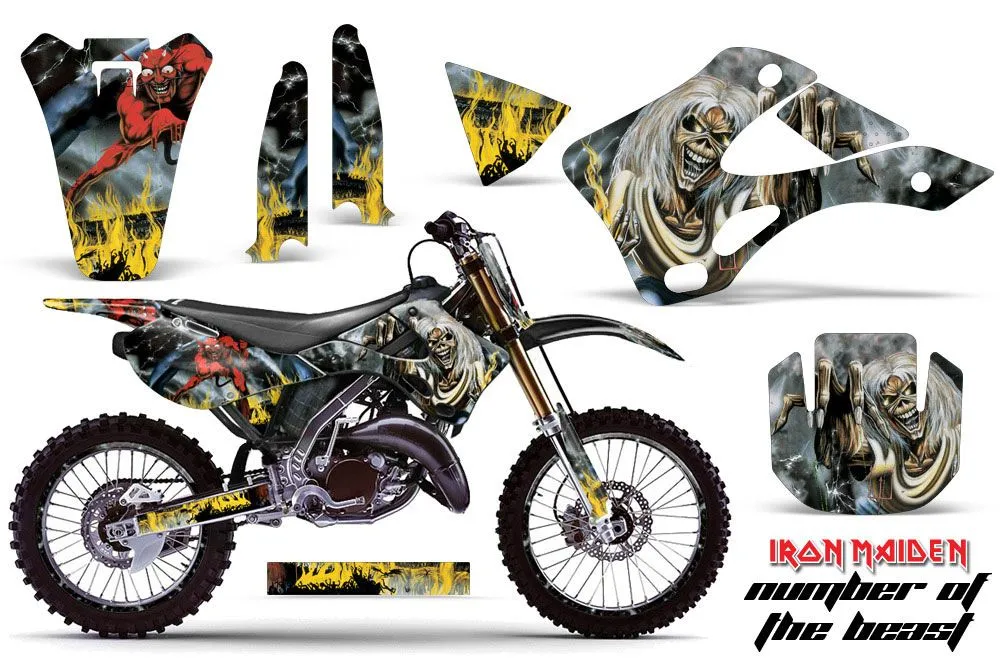 Kawasaki KX125 Dirt Bike Graphic Kit - 1999-2002 Number of the Beast