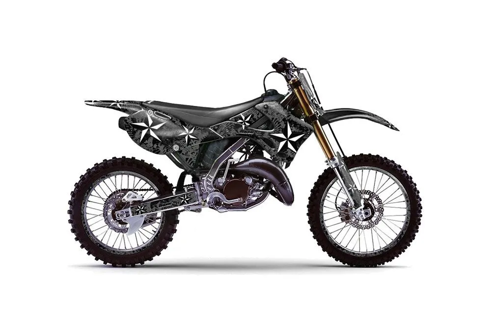 Kawasaki KX250 Dirt Bike Graphic Kit - 1999-2002 NorthStar Black