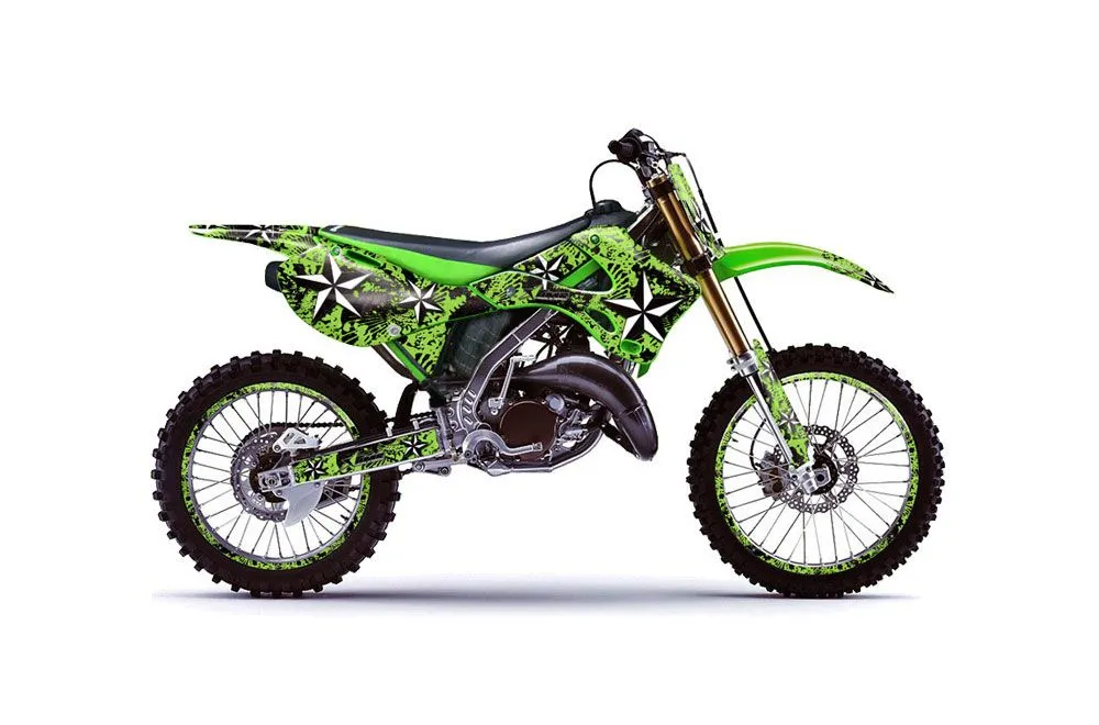 Kawasaki KX250 Dirt Bike Graphic Kit - 1999-2002 NorthStar Green