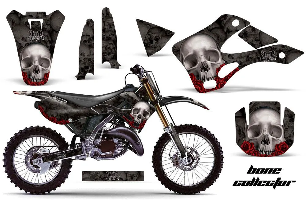 Kawasaki KX250 Dirt Bike Graphic Kit - 1999-2002 Reaper Black