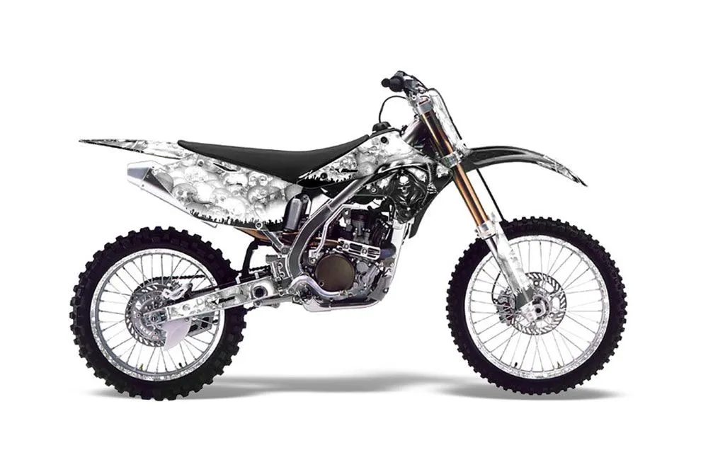 Kawasaki KX250F Dirt Bike Graphic Kit - 2004-2005 Reaper White