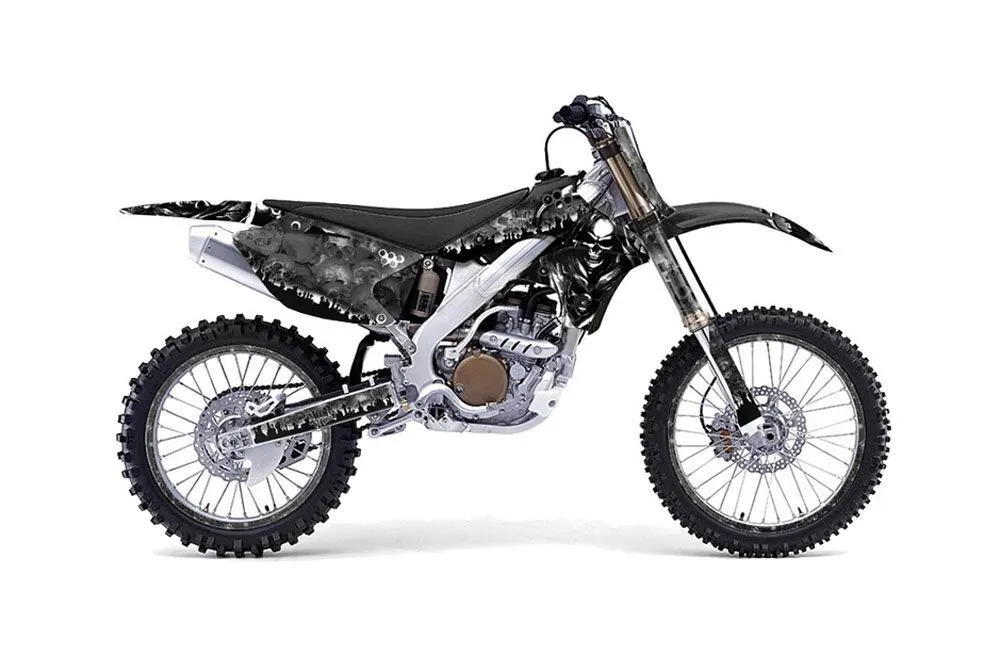 Kawasaki KX250F Dirt Bike Graphic Kit - 2006-2008 Reaper Black