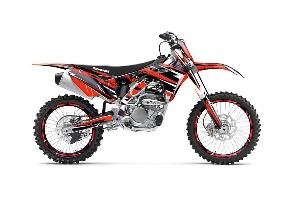 Kawasaki KX250F Dirt Bike Graphic Kit - 2017-2018 Attack Red