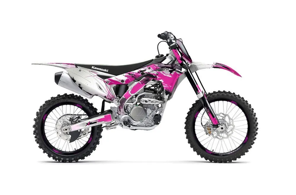 Kawasaki KX250F Dirt Bike Graphic Kit - 2017-2018 Carbon X Pink