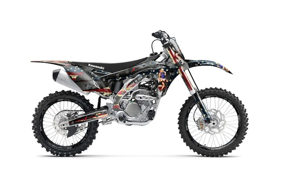 Kawasaki KX250F Dirt Bike Graphic Kit - 2017-2018 WW2