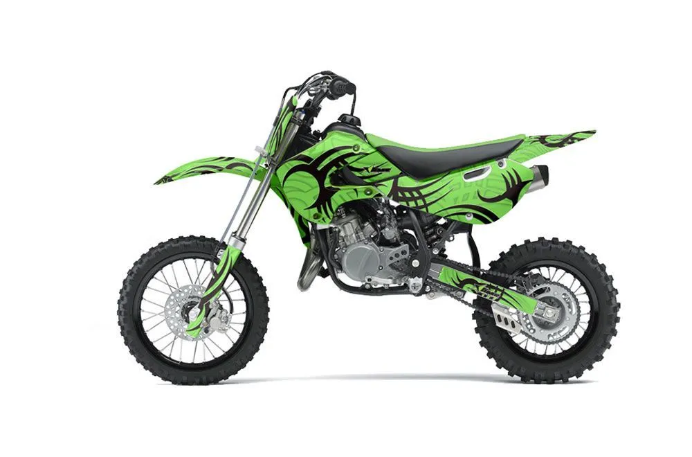 Kawasaki KX65 Dirt Bike Graphic Kit - 2002-2018 Tribe Green