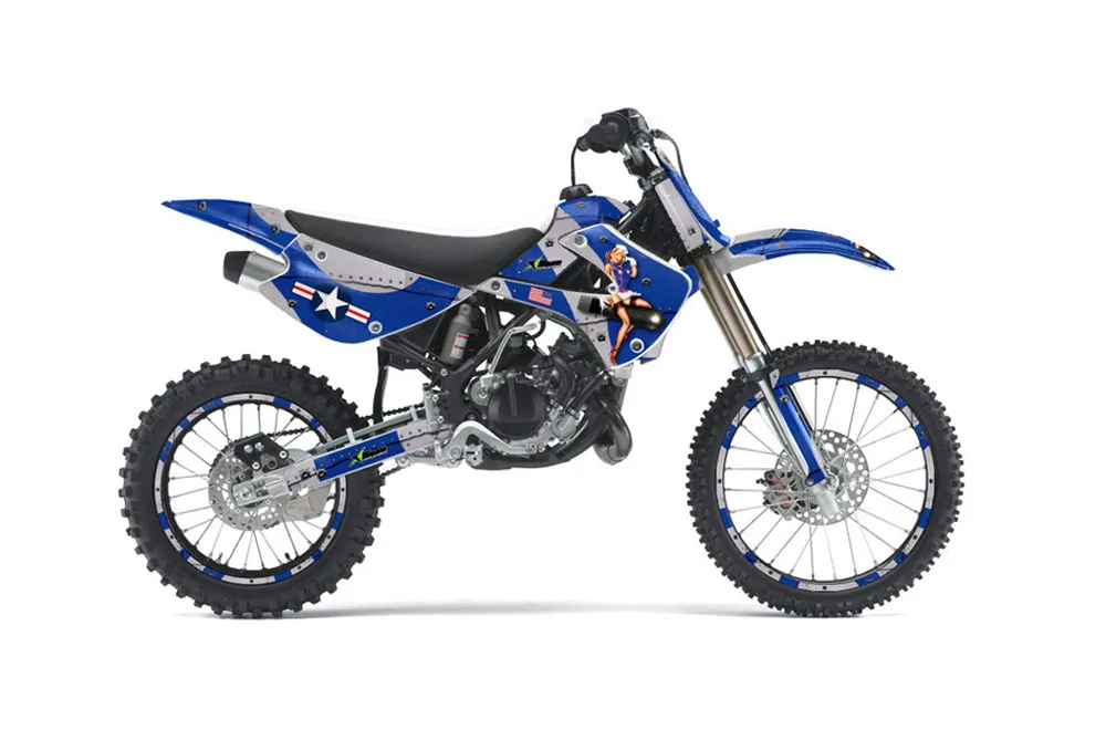 Kawasaki KX85 Dirt Bike Graphic Kit - 2001-2013 T Bomber Green