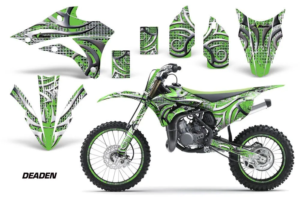 Kawasaki KX85 Dirt Bike Graphic Kit - 2014-2021 Deaden Green