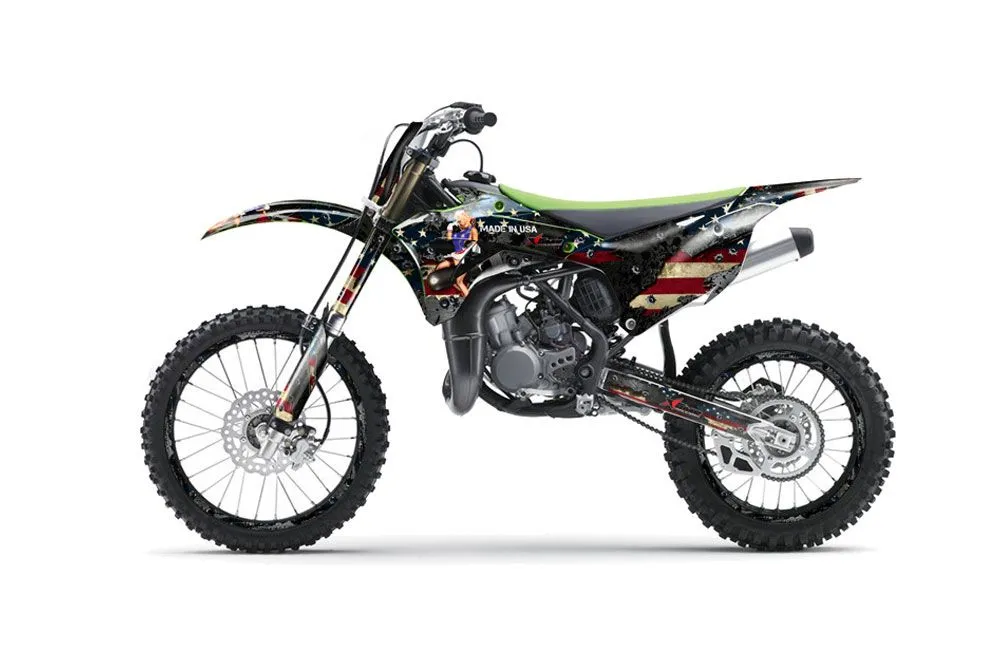 Kawasaki KX85 Dirt Bike Graphic Kit - 2014-2021 WW2