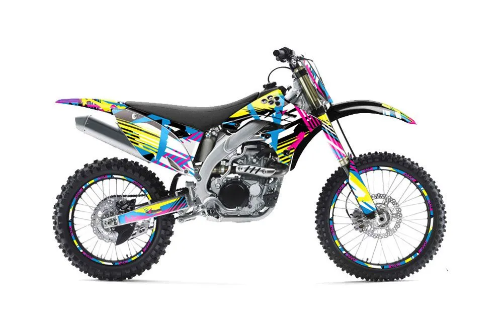 Kawasaki KXF250 Dirt Bike Graphic Kit - 2009-2012 Flashback