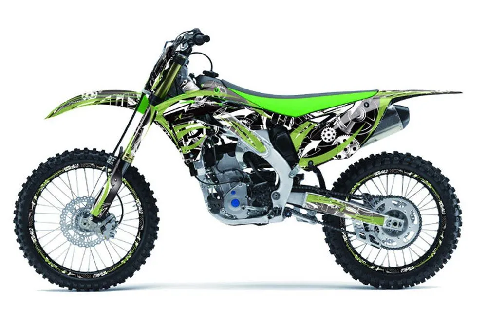 Kawasaki KXF250 Dirt Bike Graphic Kit - 2013-2016 Expo Green