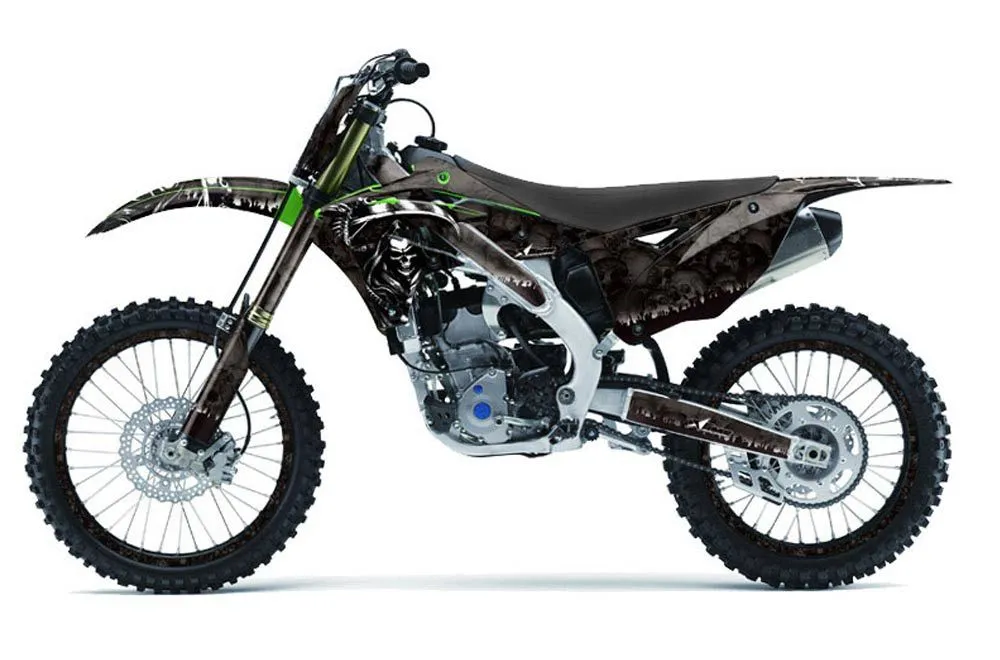 Kawasaki KXF250 Dirt Bike Graphic Kit - 2013-2016 Reaper Black