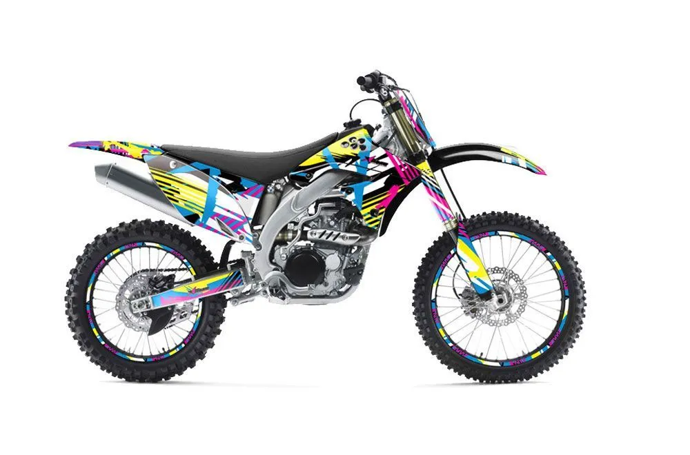 Kawasaki KXF450 Dirt Bike Graphic Kit - 2009-2011 Flashback