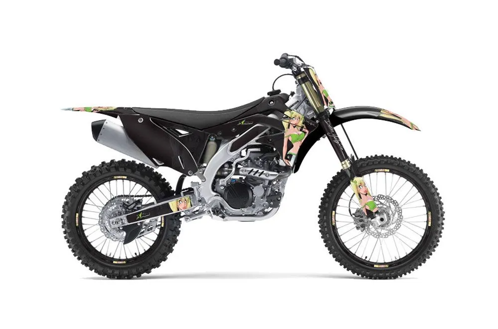 Kawasaki KXF450 Dirt Bike Graphic Kit - 2012-2015 Mandy Green