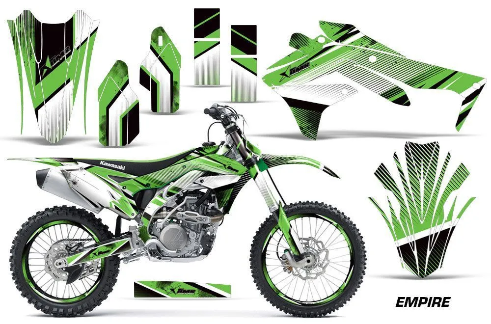 Kawasaki KXF450 Dirt Bike Graphic Kit - 2016 Empire Green