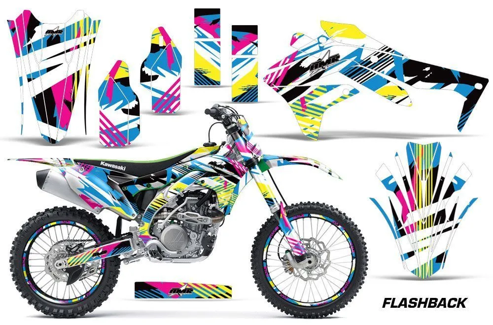 Kawasaki KXF450 Dirt Bike Graphic Kit - 2016 Flashback