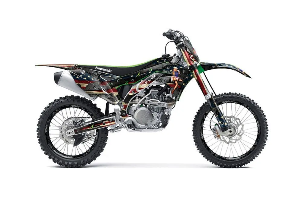 Kawasaki KXF450 Dirt Bike Graphic Kit - 2016 WW2