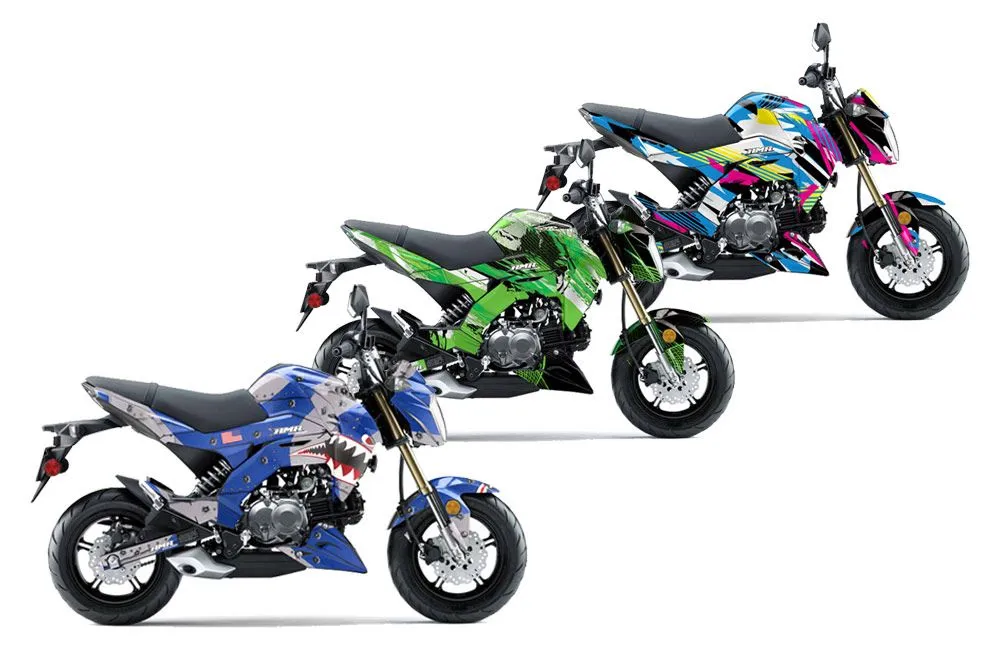 Kawasaki Z125 Pro Dirt Bike Custom Graphic Kit - 2017-2024