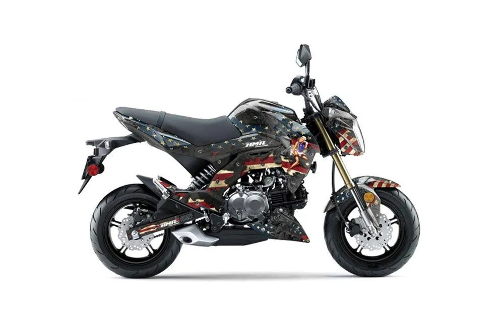 Kawasaki Z125 Pro Dirt Bike Graphic Kit - 2017-2024 WW2