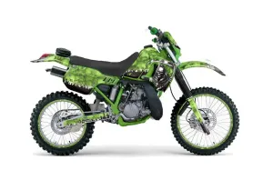 Kawasaki KDX200 Dirt Bike Graphic Kit - 1989-1994 Reaper Green